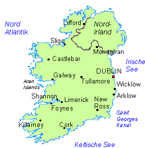 Irland Karte